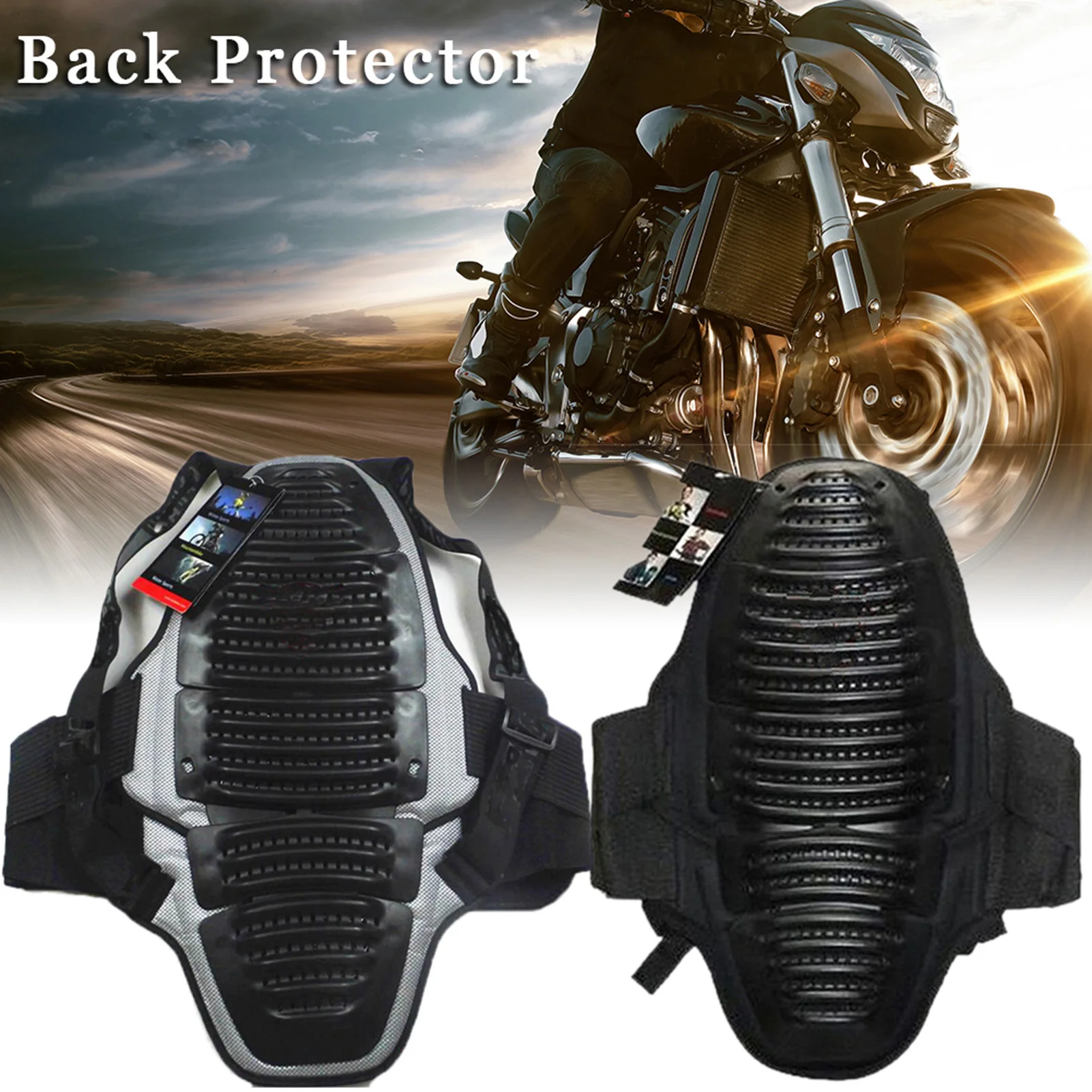 

Breathable Motorcycle Knight Back Protector Professional EVA Armor Riding Equipment Extreme Sports Detachable Protection Safe
