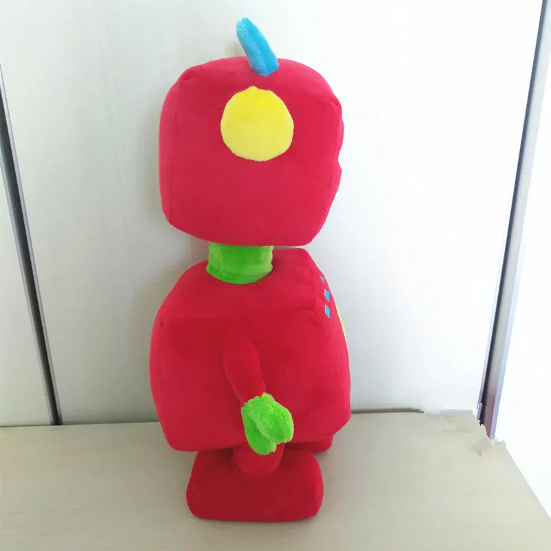 Мягкая красная игрушка робот 36 см мягкая вельбоа 100% полиэстер вышитая милая