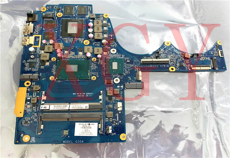 

Новинка материнская плата для ноутбука HP 15-AX020CA 15-AX 15-BC 859750-001 859750-501 859750-601 DAG35AMB8E0 I7-6700HQ GTX 965M 4 ГБ 100% ОК