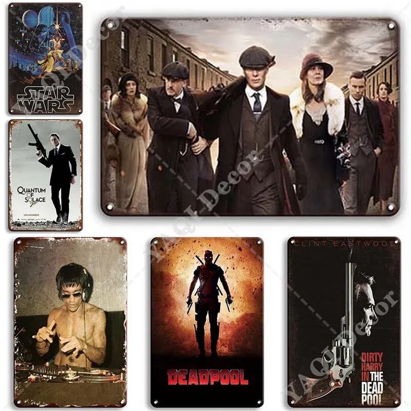 

Classic Movie Vintage Metal Tin Sign Plates Home Decor Wall Decor for Bar Pub Club Man Cave Metal Poster Wall Art Decor
