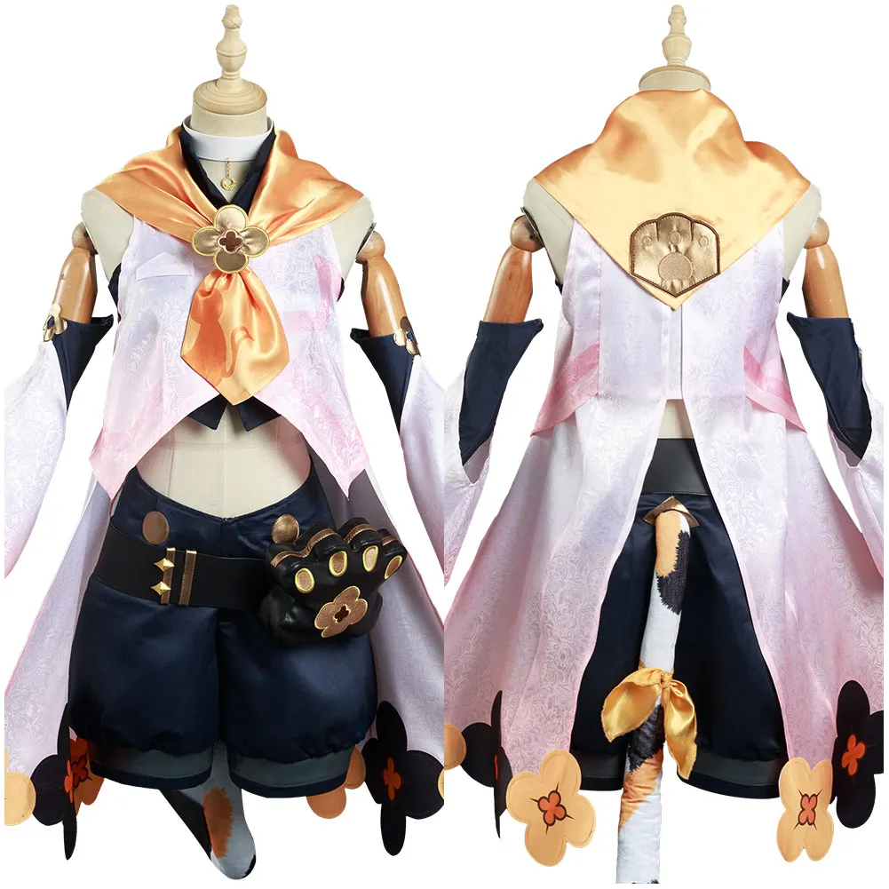 

Genshin Impact Diona Cosplay Costume Coat Pants Outfits Halloween Carnival Suit