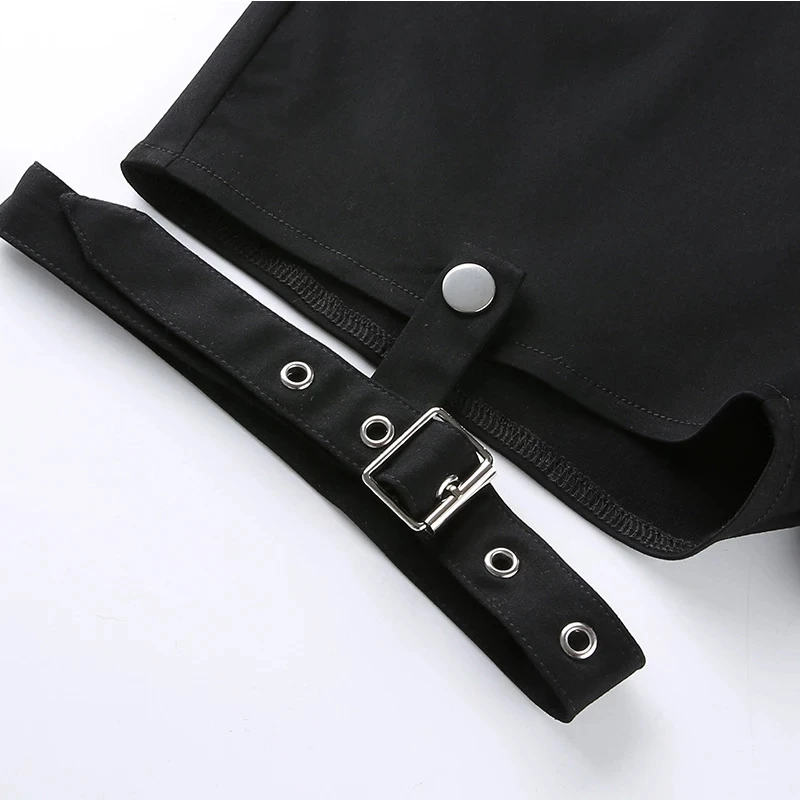 

Hot Shorts Sexy Short Women Casual Dance Shorts Hollow Out Bandage Punk High Waist Slim Black Shorts Women