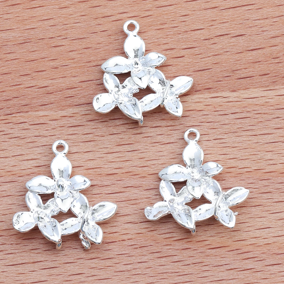 GUFEATHER M336, ювелирные аксессуары, 18k позолоченный, diy кулон, форма цветка, ручная работа, diy серьги, изготовление ювелирных изделий, 10 шт./партия