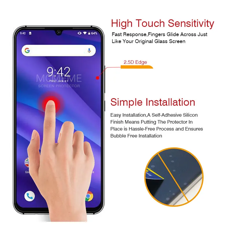 2-in-1 Case + Glass For UMIDIGI a5 pro Screen Protector Lens On a 5 protective cover cases | Мобильные телефоны и