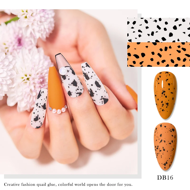 Особая прозрачная грунтовка для ногтей MTSSII с черными точками гибридный лак