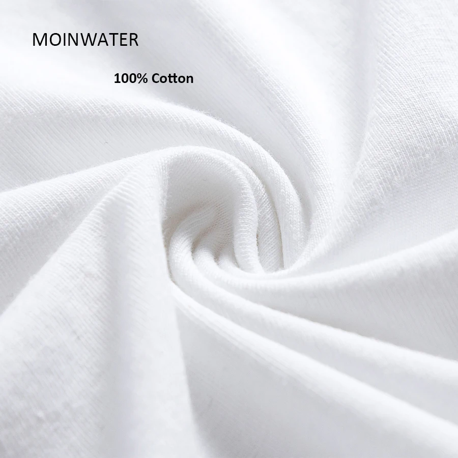 MOINWATER женские модные футболки с длинным рукавом абстрактным рисунком из 100%