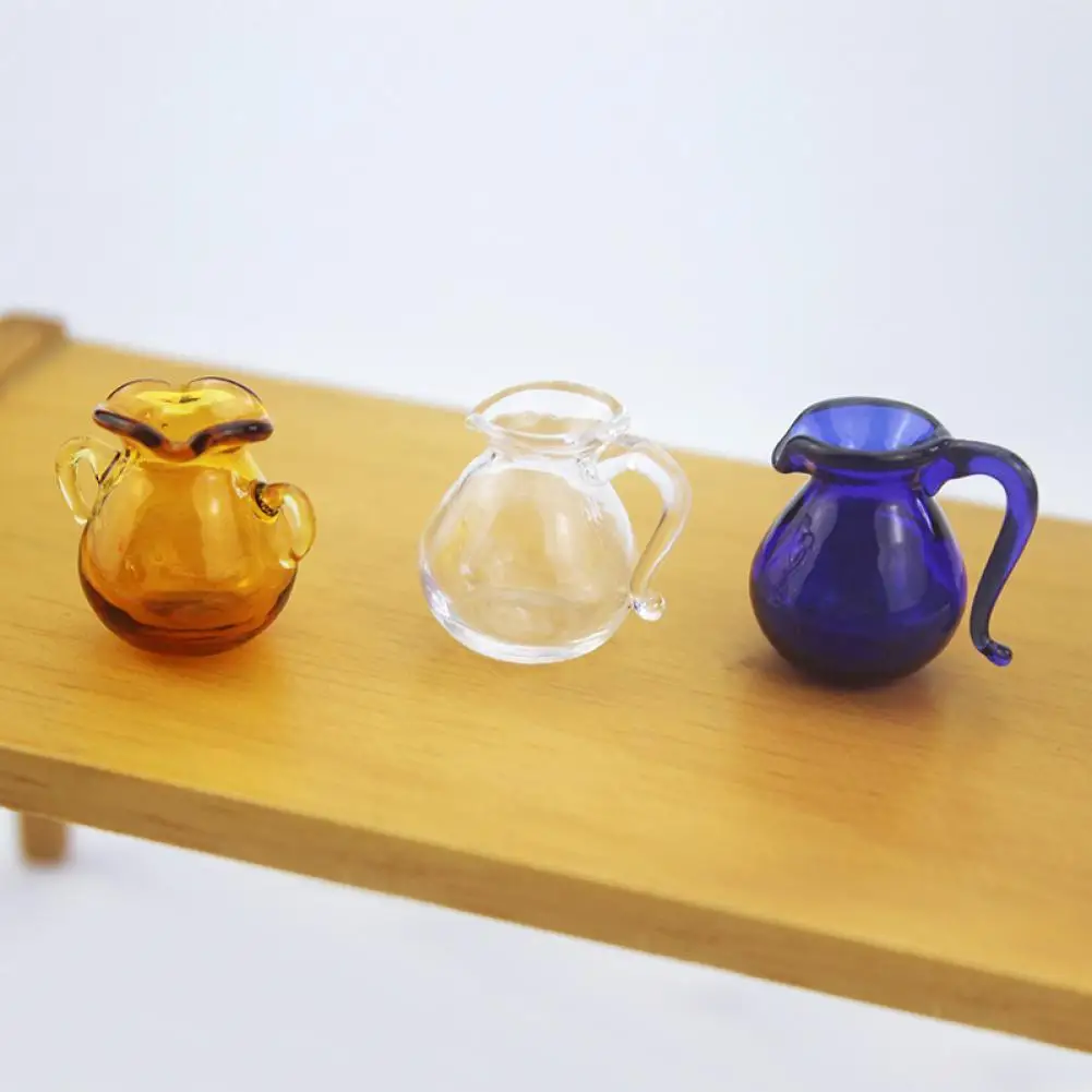 

Стеклянная бутылка для кукольного домика, высокая имитация, декоративные аксессуары, мини-бутылка для сока для кукольного домика для игры