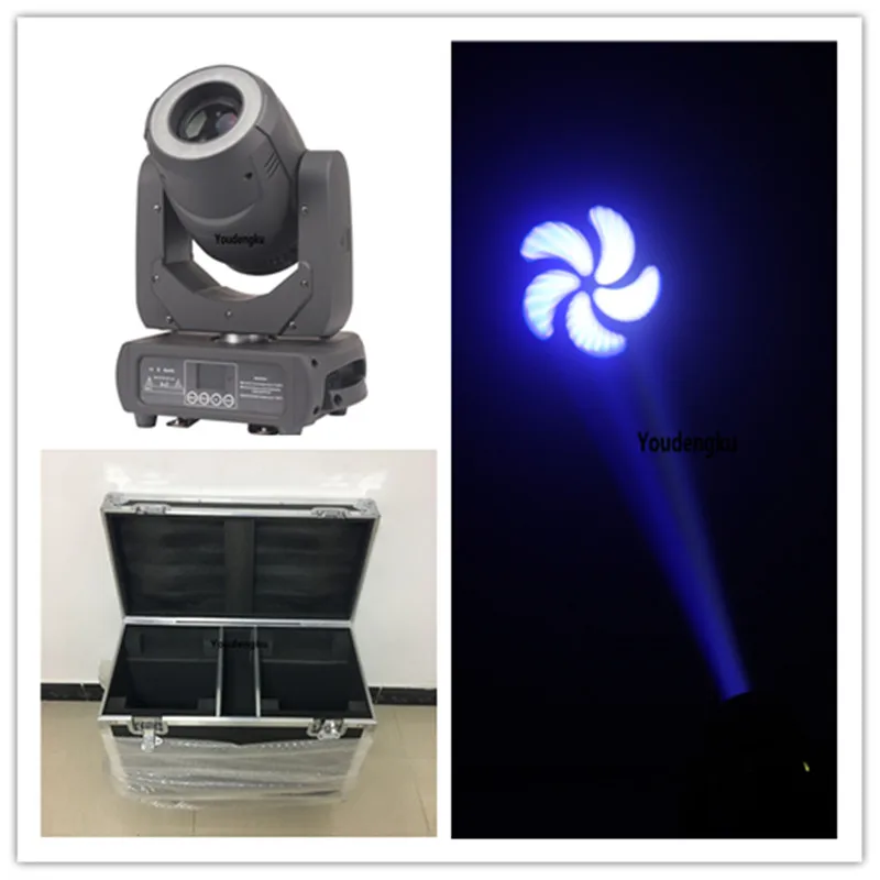 

2pcs with flightcase New year event decorative 3 prism mini led moving head dj stage light mini 150w led spot moving head RGBW