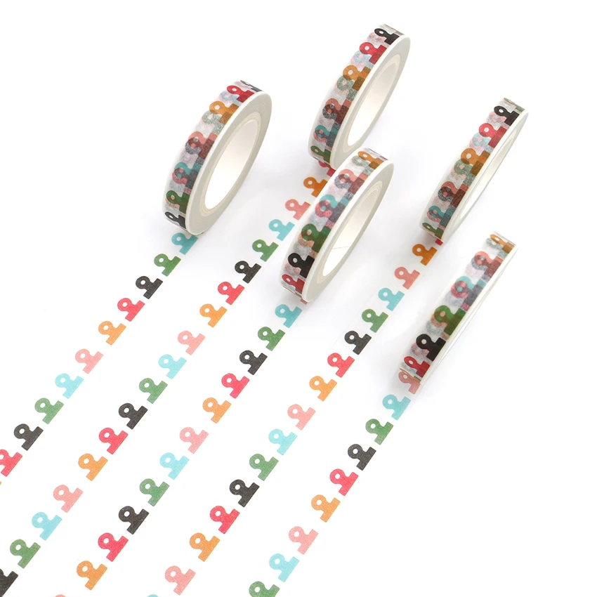 Маленький зажим красочная лента Washi комплект липкий Декоративные DIY канцелярские