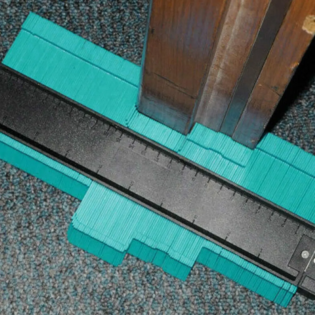 

Hot Contour Gauge 10inch Outline Profile Gauge Duplicator for Woodworking Template Green PLD