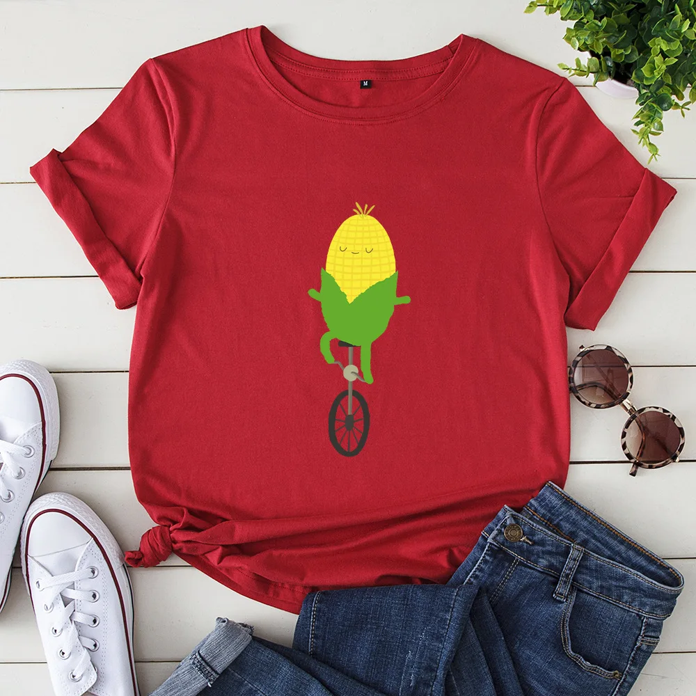 2020 Повседневная Женская свободная креативная футболка с круглым вырезом и