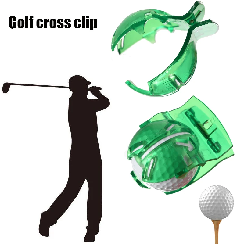 Аксессуары для клюшек гольфа принадлежности прозрачный мяч зеленая линия зажим