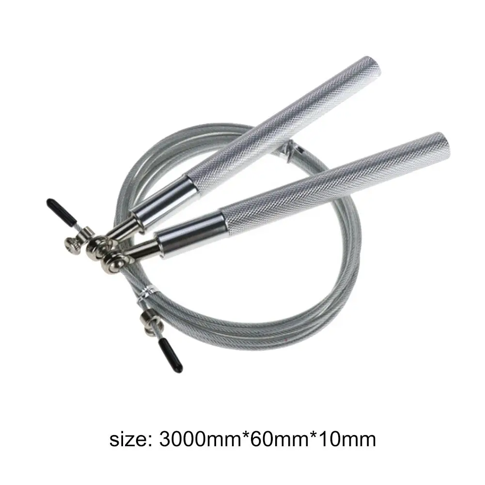 

3m High Speed Aerobic Steel Wire Skipping Rope Aluminum Handle Steel Wire Jump Rope Length Adjustabl