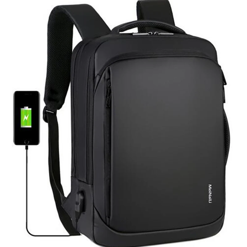 

Men Backpack Laptop Backpack 2021 Fashion Waterproof College Student Backpack for Teenagers New USB Interface Charging 15.6 Inch