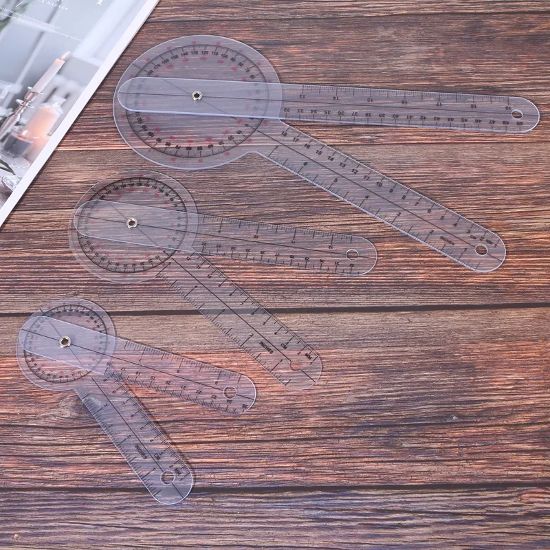 

3Pcs/Set Spinals Goniometer Protractors Userful Multi-Ruler Goniometer Angle Spinal Ruler 360 Degree 180 Degree