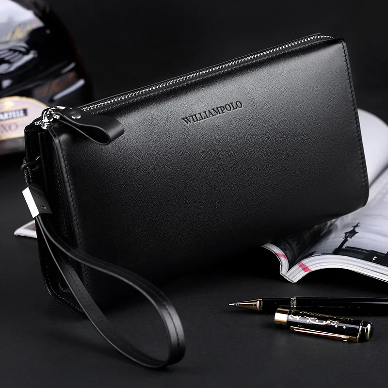 Leather business handbag large capacity wallet fashion high grade Wallet Card Holder