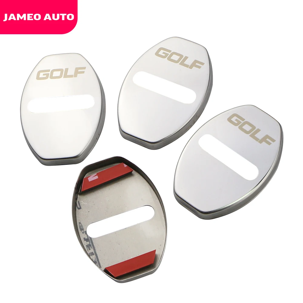 Защитные чехлы для замков дверей автомобиля Jameo Auto для Volkswagen VW Golf 7 MK7 7.5 MK7.5 2012-2019.