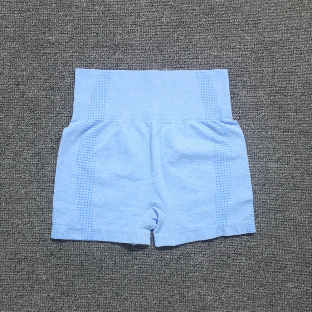 Шорты женские бесшовные с высокой талией Велосипедки из спандекса для фитнеса и