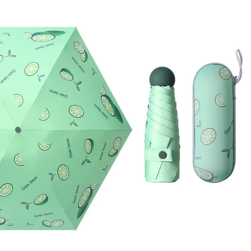 

Light Uv Protection Umbrellas Women Mini Pocket Portable Outdoor 5 Folding Sun Umbrella Waterproof Travel Home Rain Gear DA60YS