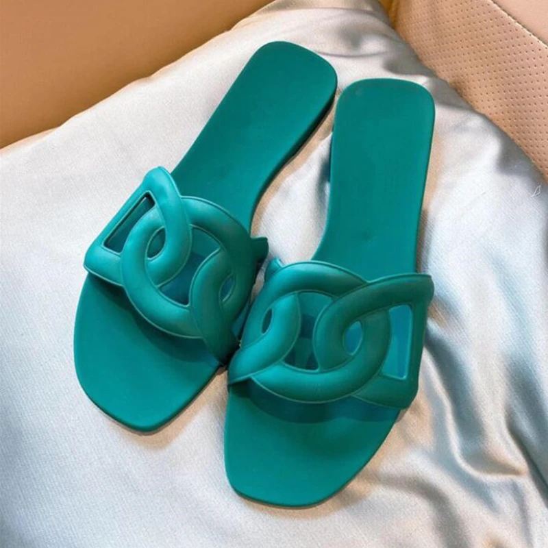 

Brand Summer Fashion Shoes Woman Slippers Sexy Open Toe Sandals Flat Shoes Female Street Slippers Slides Shoes Slippers Women