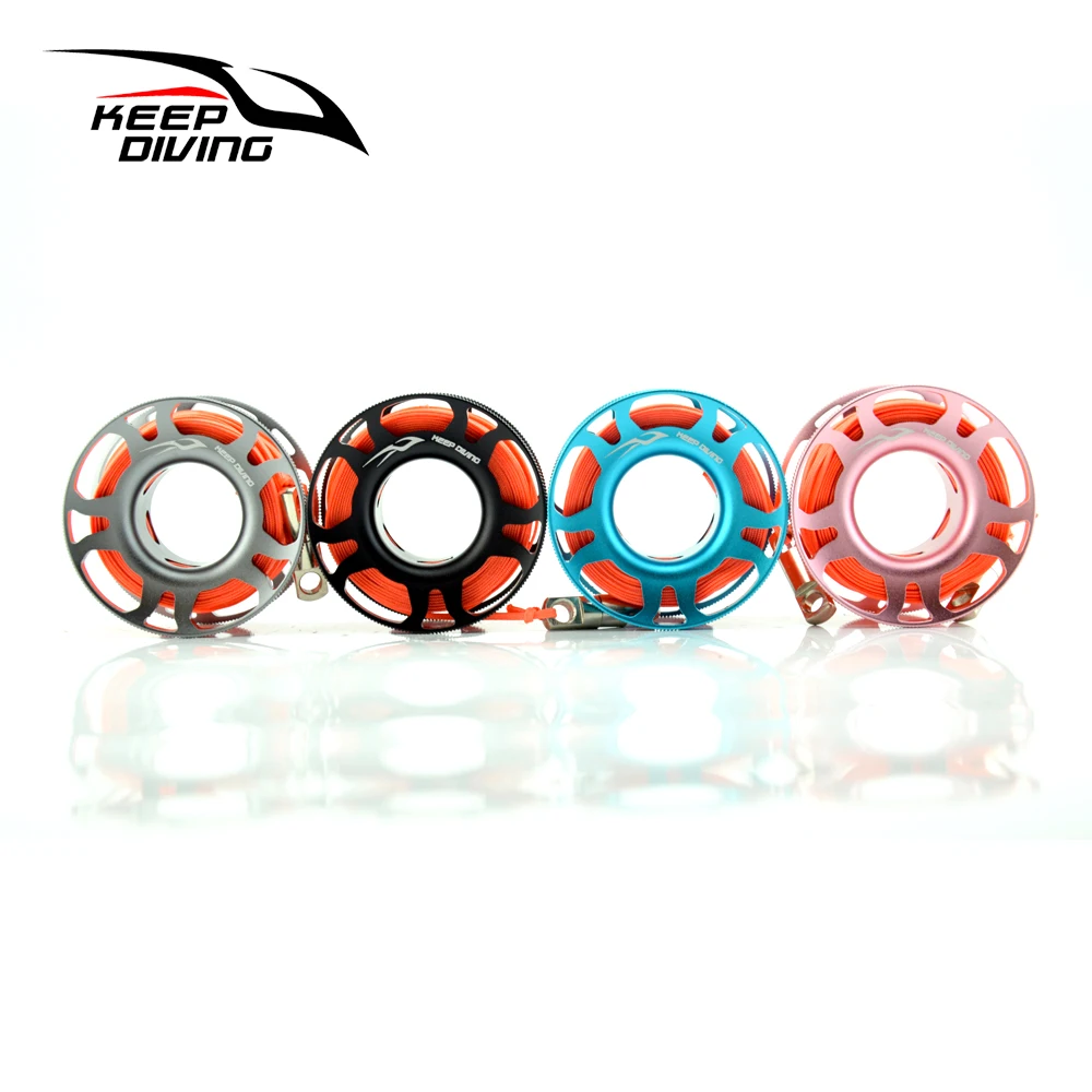 Катушка для подводного плавания с аквалангом из алюминиевого сплава 15 м/30 м