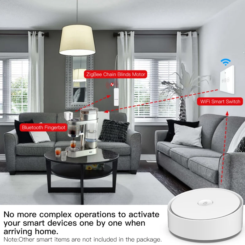 Tuya ZigBee 3.0 Smart Multi-mode Gateway Hub WiFi/Bluetooth/Zigbee Home Bridge Works With Google Alexa | Электроника