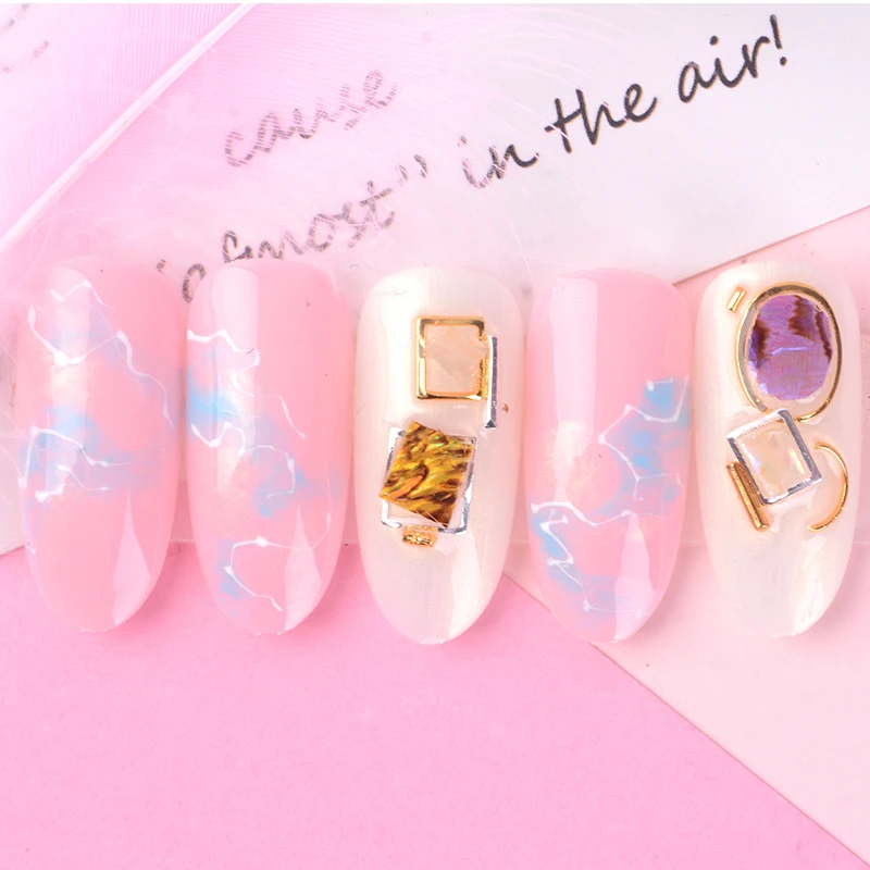 Декоративная раковина для дизайна ногтей 10 цветов стикер с рисунком не требует