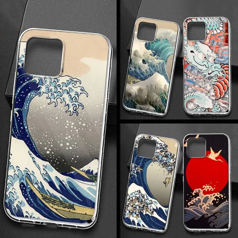

Big wave in Kanagawa Phone Case for iPhone 11 12 pro XS MAX Mini 8 7 6 6S Plus X 5S SE 2020 XR