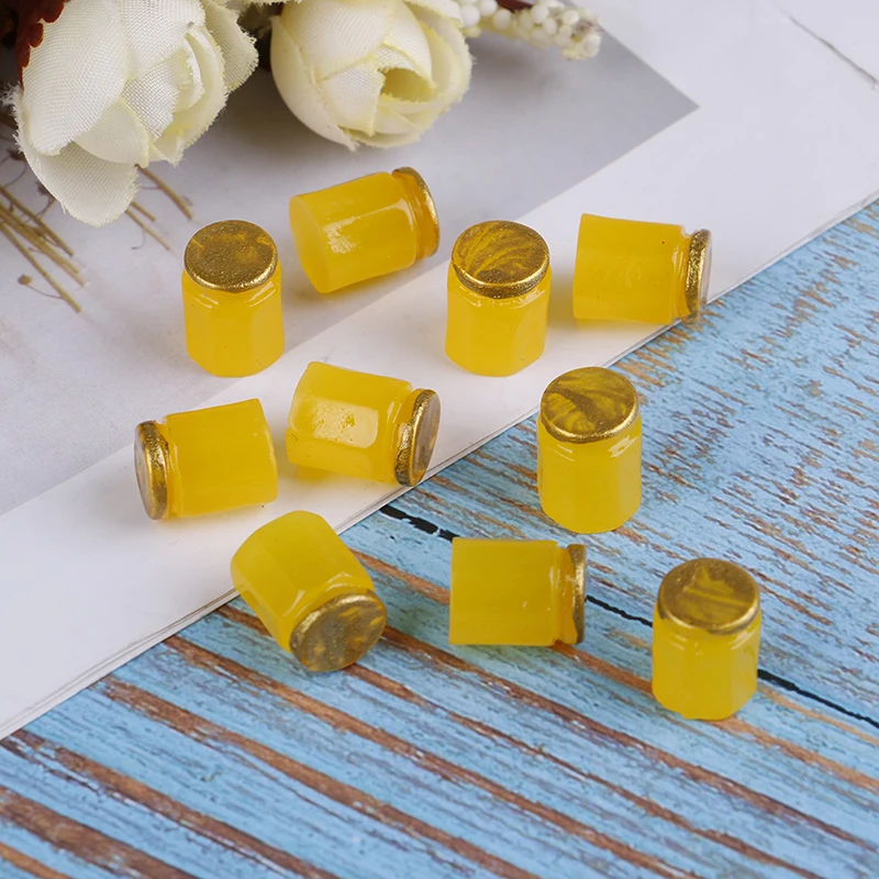 10 шт. фрукты из смолы Мёд Чай Варенье банки чашки кукольный домик миниатюра