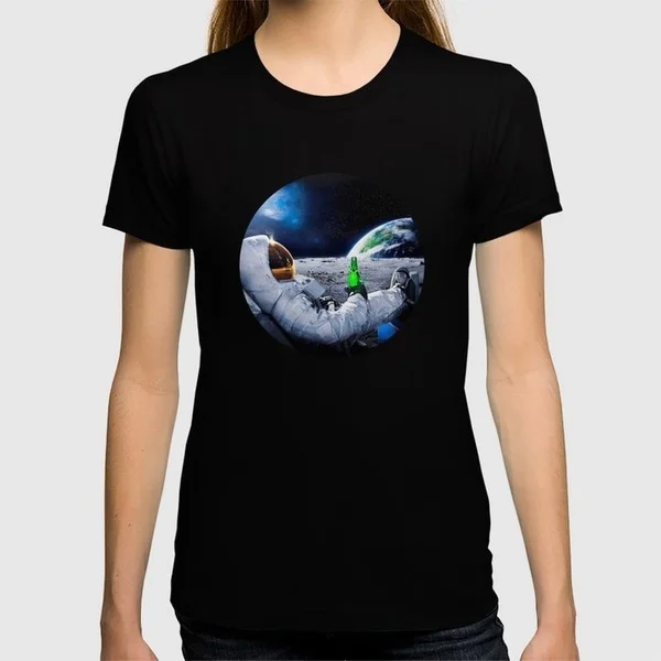 

Astronaut on the Moon with beer T-shirt