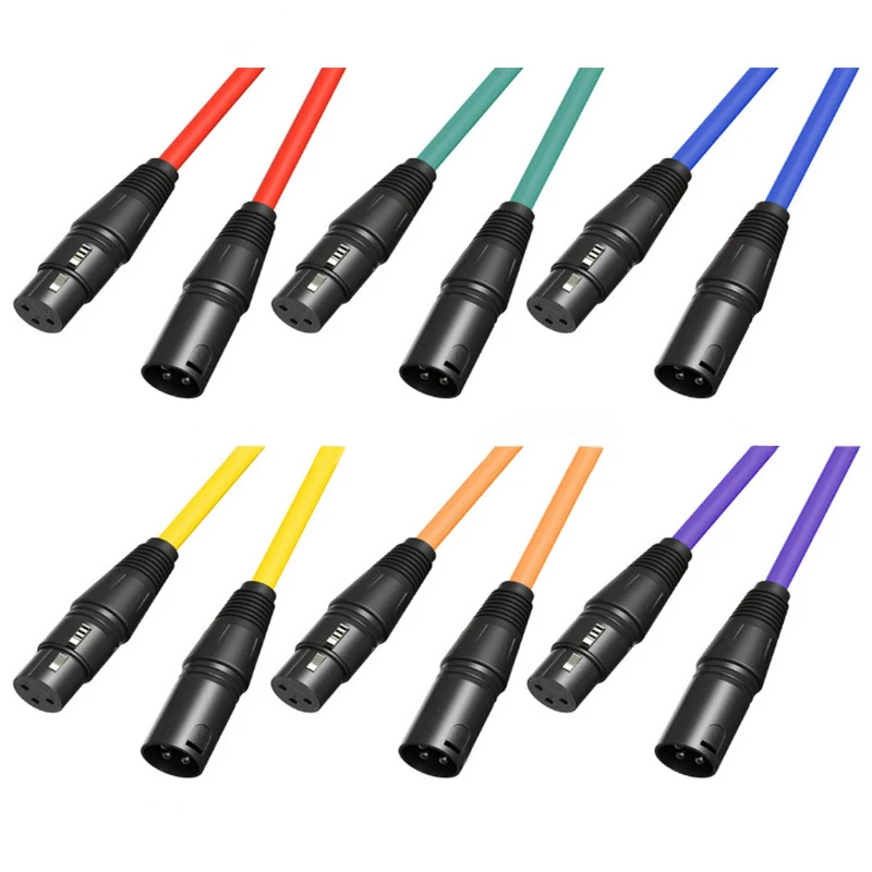 HUALIWEN XLR кабель штекер гнездо M/F 3Pin OFC аудио фольга + Плетеный экранированный для
