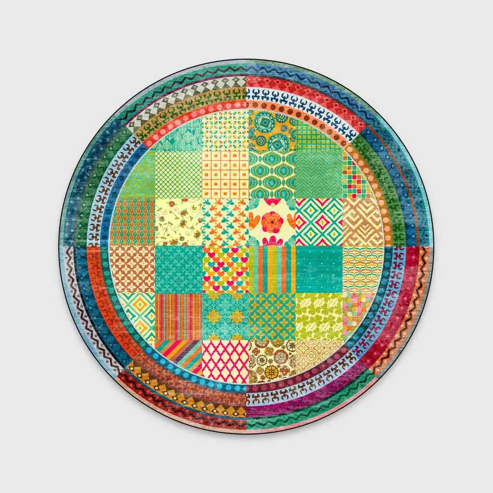 Противоскользящий кухонный коврик напольное покрытие с геометрическим рисунком