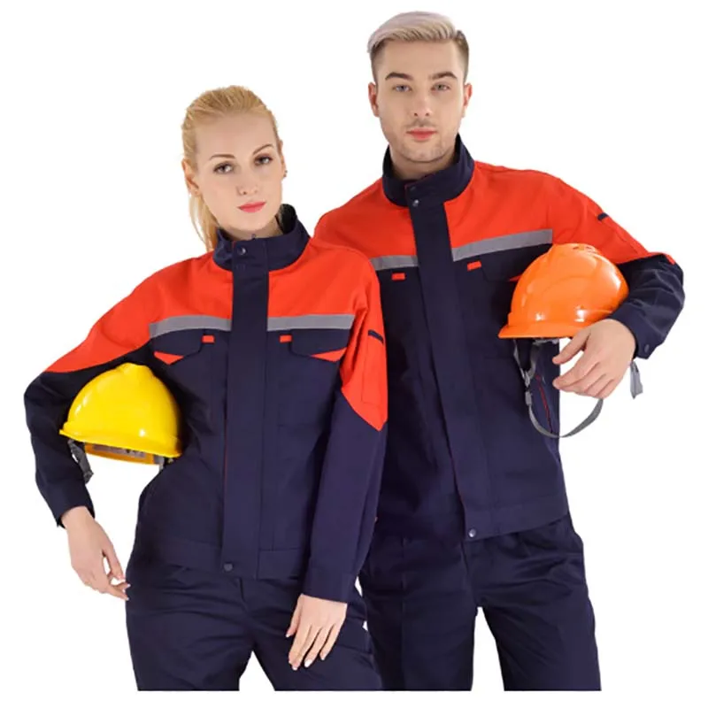 Костюм для сварки мужской/женский Рабочая Униформа с длинным рукавом комбинезон