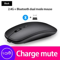 rechargeable mouse mini wireless mute usb optical ergonomic gaming mouse led wireless mouse portable optical office mouse