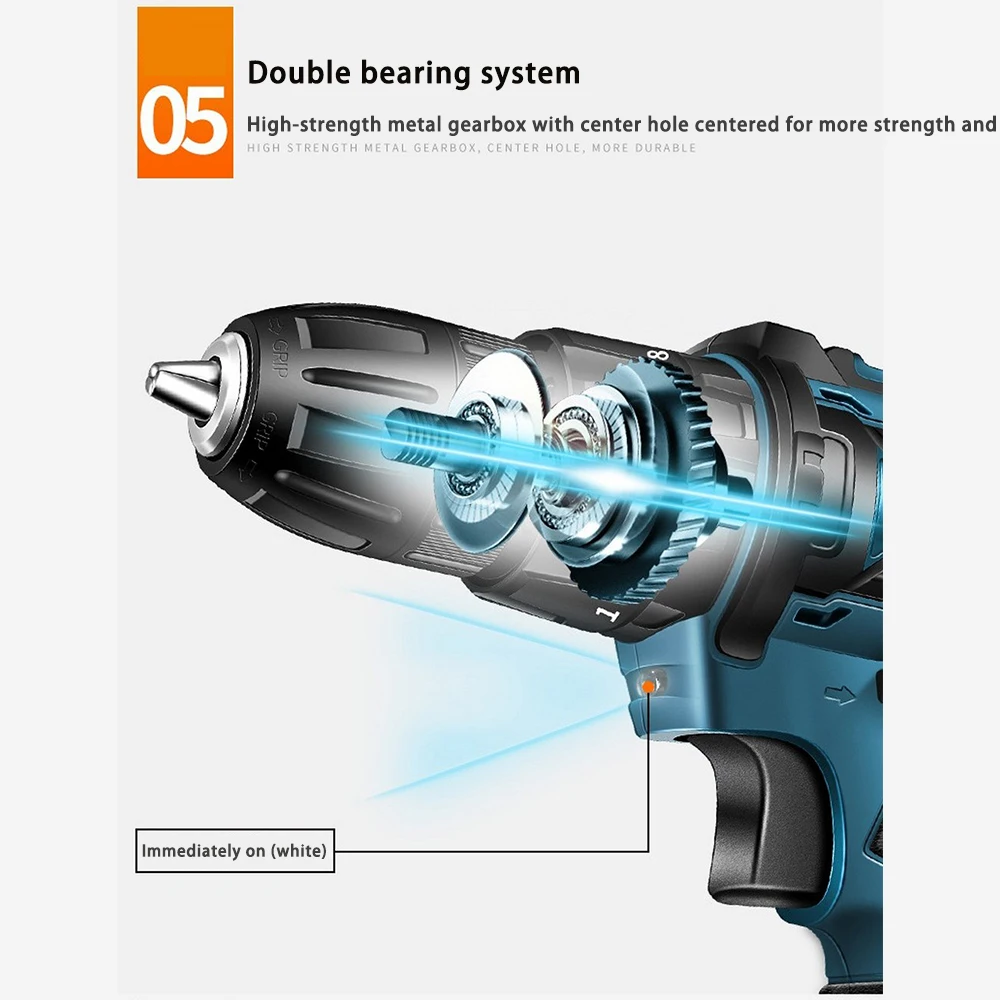Ударная дрель электрическая ручная с литиевой батареей 16 8 в/36 В|Электрические