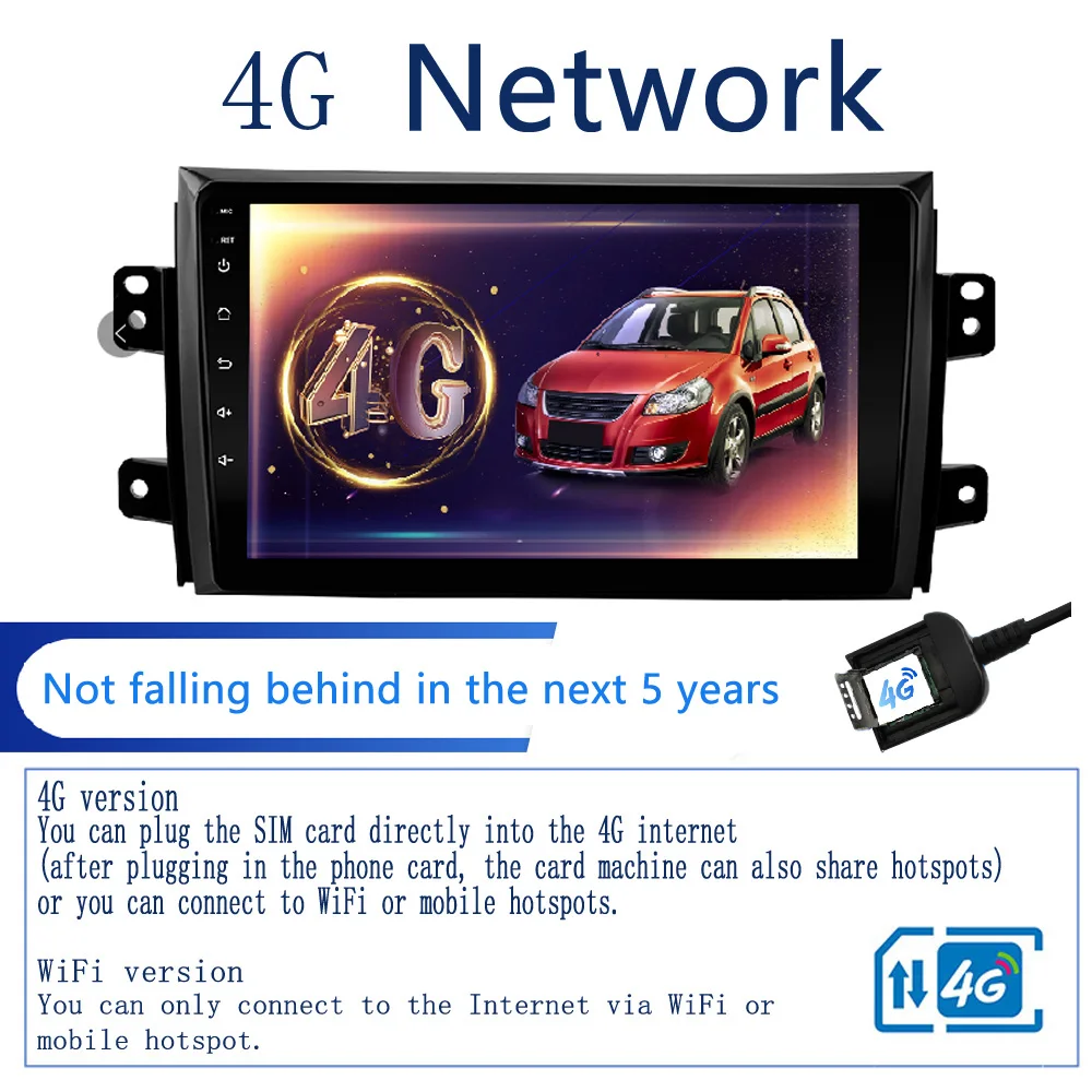 2G+ 32 2 din Android 8,1 4G чистая Автомобильная радио мультимедиа видео плеер для Suzuki SX4 2006 2007 2008 2009 2010 2011 2012 WiFi BT DSP