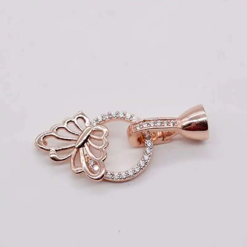 

2pcs/lot 32mm Women's High Quality link to the pearl bracelet and necklace accessories for the butterfly