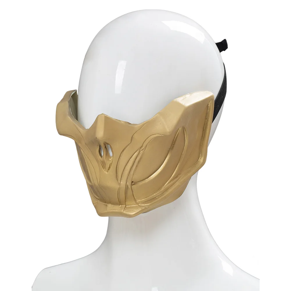 Косплей-маски Mortal 2021 Kombat Sub-Zero Scorpion шлем на половину лица из ПВХ реквизит для