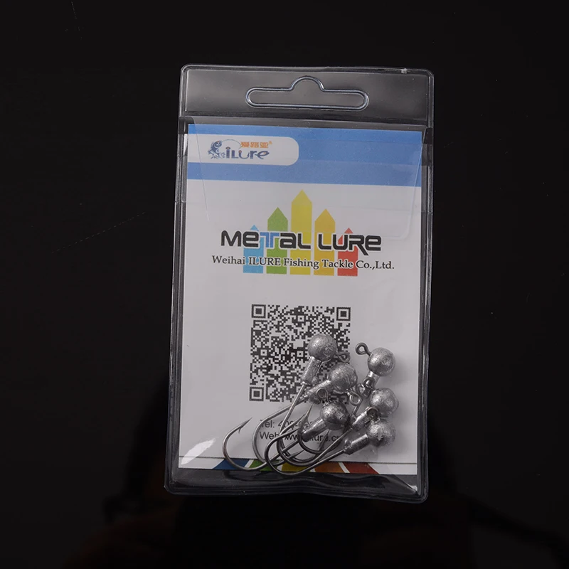 ILure 10 шт./лот крючки станок и Lead Jig Head 3.5g 5g 7g 10g 14g с зазубринами Мягкая приманка