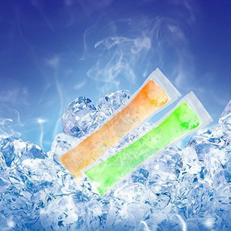 200PCS Ice Popsicle Molds Bags Disposable Candy Tube Zip-Lock Pouch Freeze Pops | Дом и сад