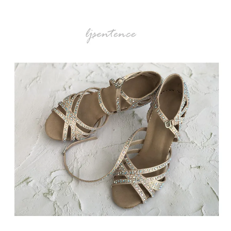 Туфли женские атласные для латиноамериканских танцев 10 см | Спорт и развлечения