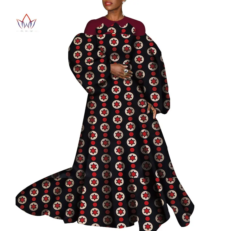 African Dresses For Women 2020 African Africa long Clothing Fashion Designs Dashiki African Wax Prints For Women Clothing WY7332