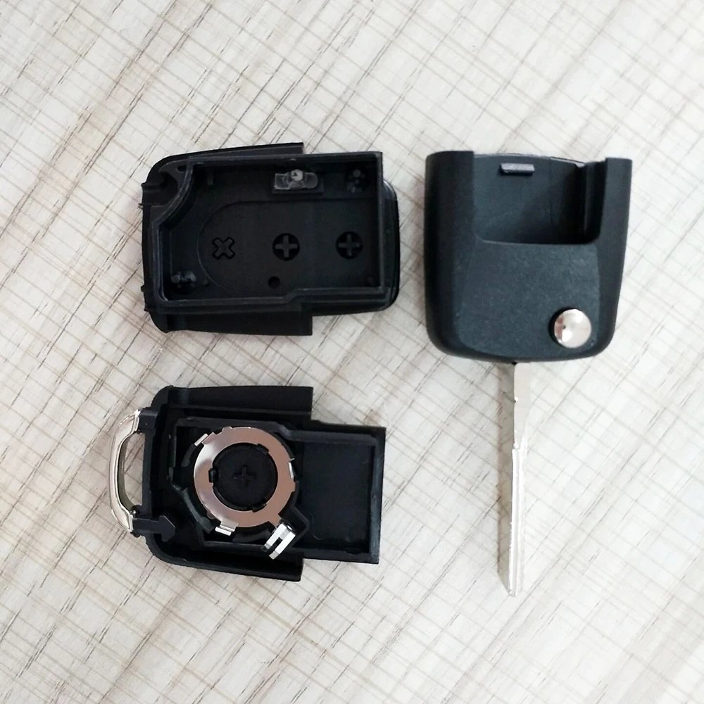 Чехол для автомобильного ключа с тремя кнопками Складной флип-чехол без VW Jetta Beetle