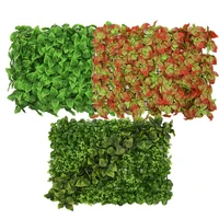 artificial green plant background wall artificial fence mint leaf vine leaf decorative privacy fence decoration