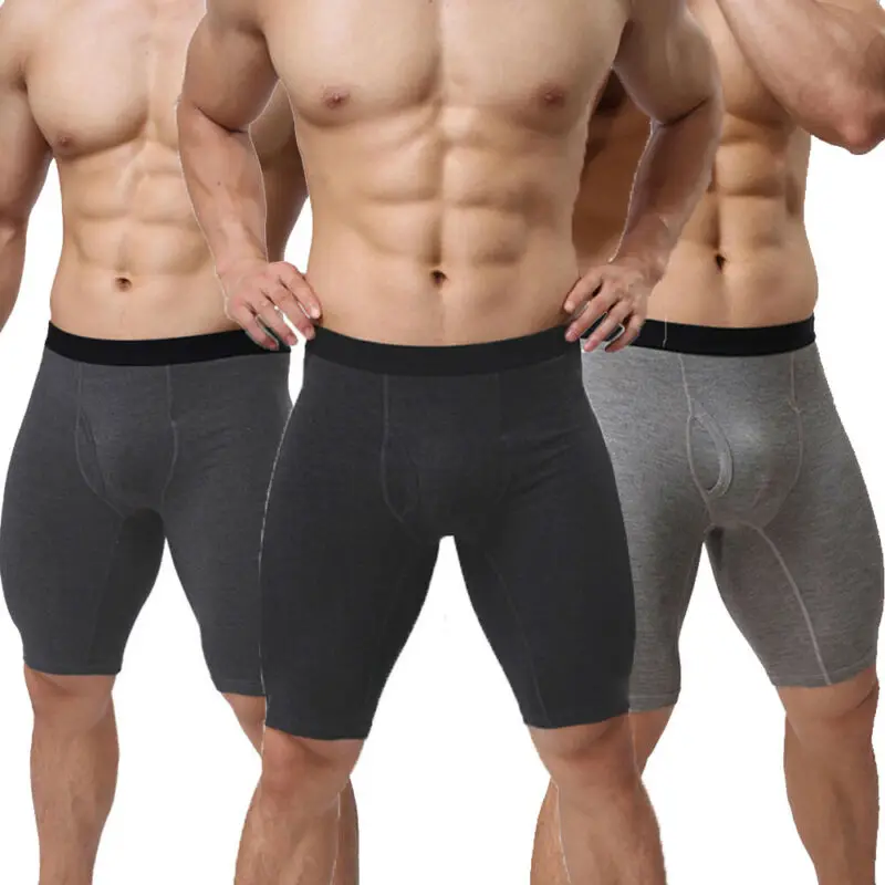 

Sexy Warm Soft Men's Plain Breathable Boxers Breathable Pocket Loose Underwear Shorts Bulge Pouch Underpants Calzoncillo Hombre