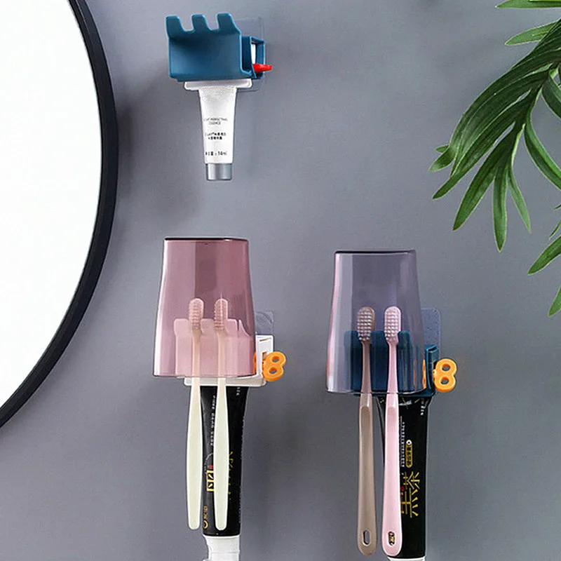 Home Plastic Toothpaste Squeezer Tube Easy Dispenser Rolling Toothbrush Holder Bathroom Supply Tooth Cleaning Accessories | Красота и