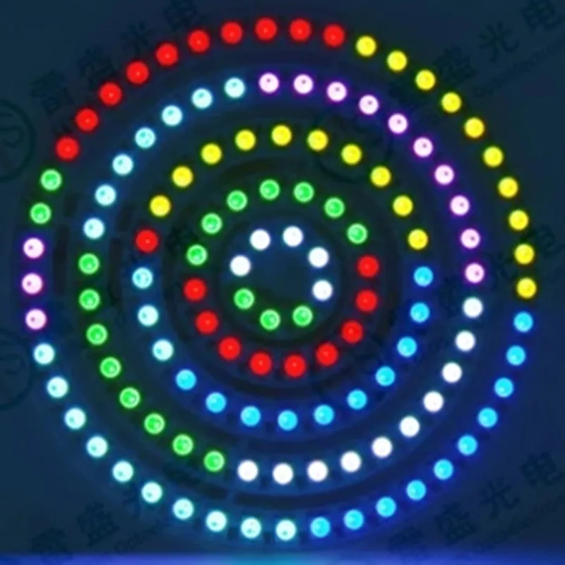 Светодиодный светильник 16/24/35/45 светодиодов SMD5050 RGB DC5V ws2812b индивидуальная