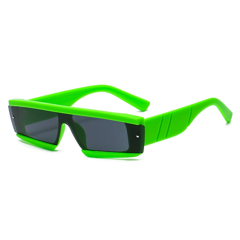 Trendy New Square Sunglasses Women Men Summer Punk Brand Designer Black Green Red Fashion Frame Sun Glasses UV400