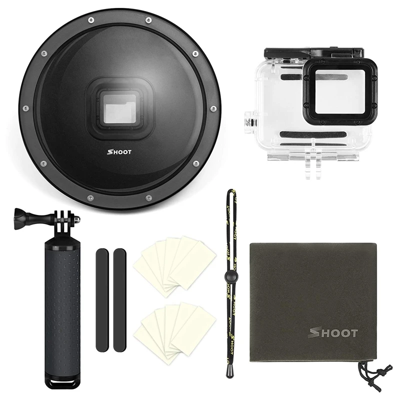 Купольный порт для съемки GoPro Hero 6/Hero 5/Hero (2018) черная камера подводного плавания