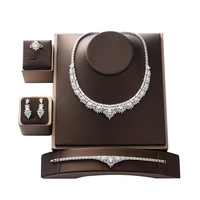 jewelrt set hadiyana gorgeou vintage women necklace earrings ring and bracelet set party jewelry zircon cn1514 conjunto de joyas